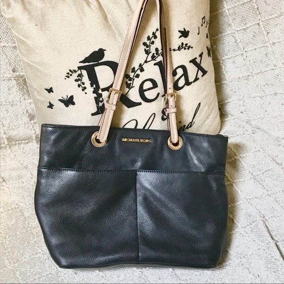 Michael kors bedford pebble leather pocket tote shop